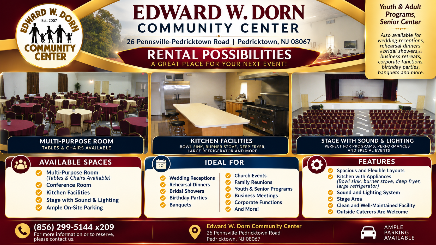 Dorn Center Rental Possibilities